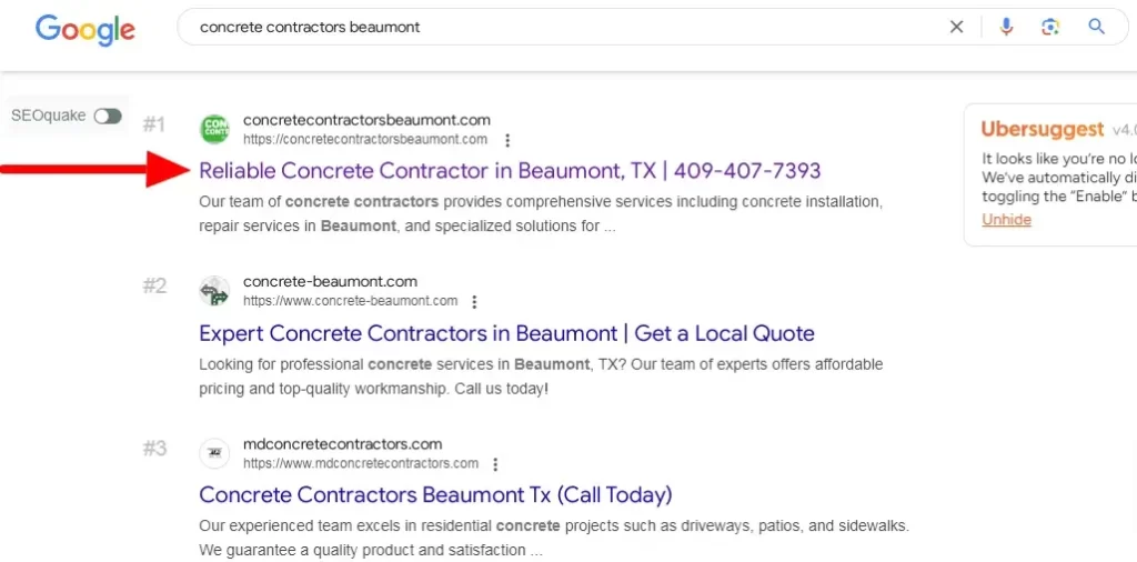 Concrete Contractors Company Rankings