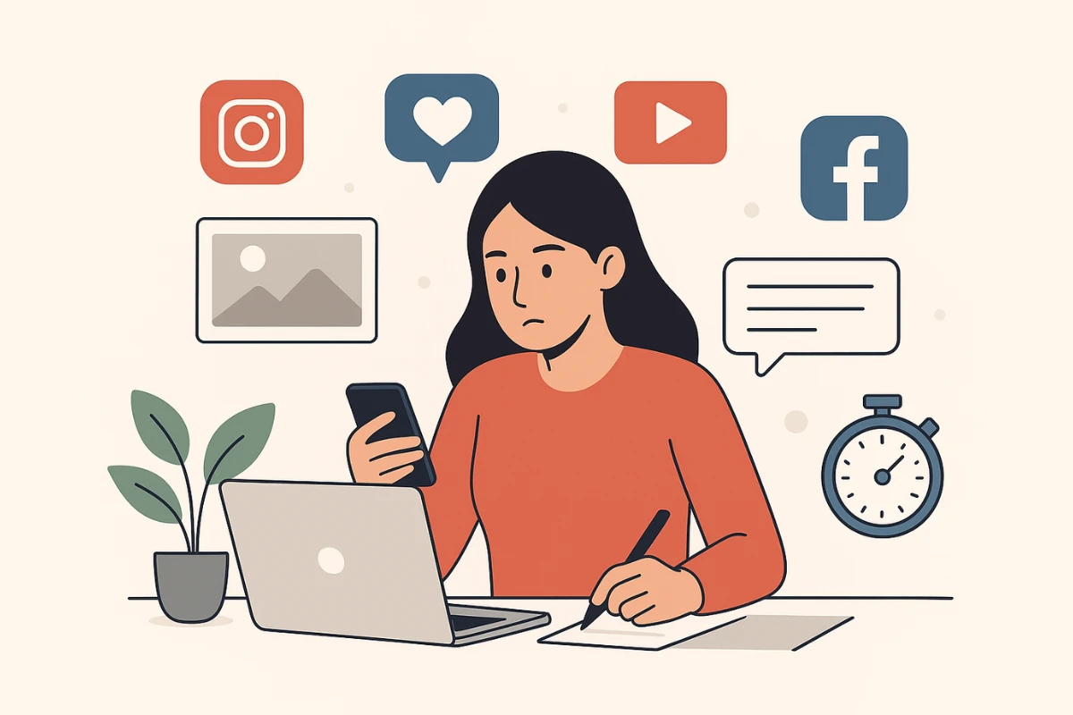 Social Media Content Timeline