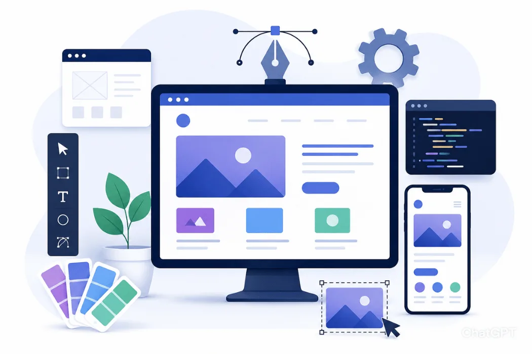 Modern website layout