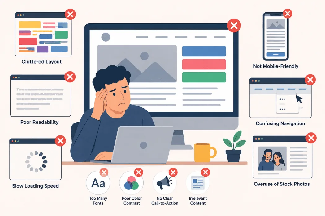 Website design errors